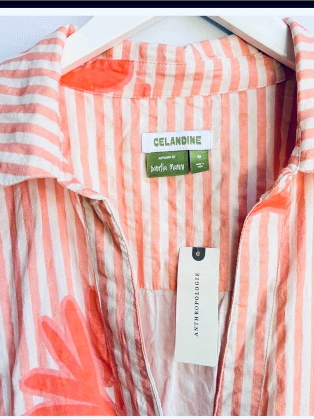The Carolita Printed Tiered Shirt Dress by Celandine: Daniella Manini Edition - Picture 8 of 14